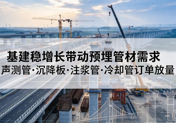 洛宁基建稳增长带动预埋监测管材需求，声测管、沉降板、注浆管订单持续放量